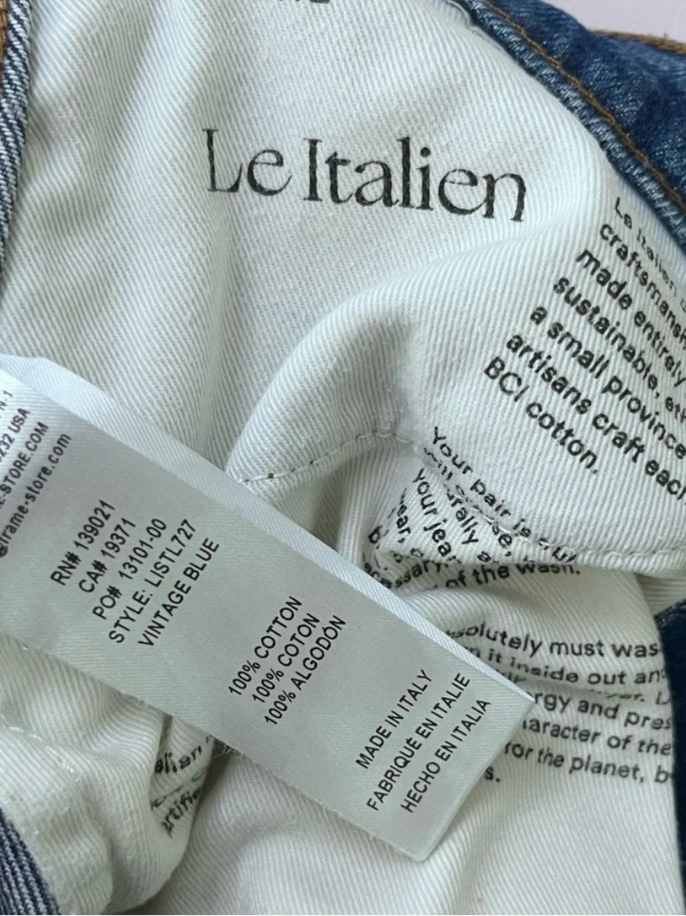 Frame Denim Le Italien True Straight Women's Jeans Size 27 Vintage Blue LISTL727